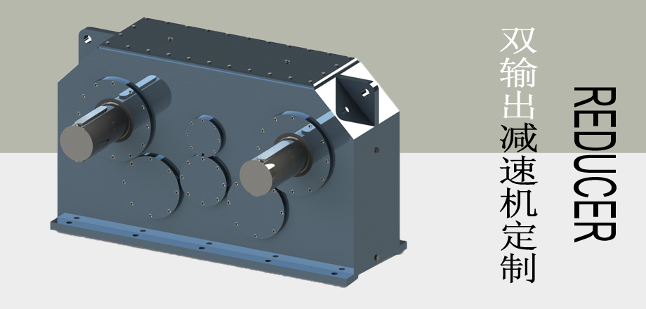 光亮炉生产线传动定制双输出减速机